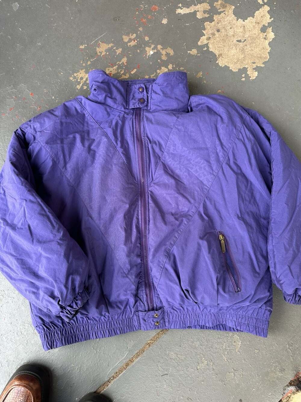 Slalom Vintage Goose Down Filled Ski Jacket Purple